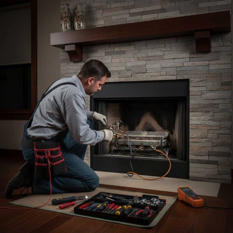 Local Electric Fireplace Servicing pros at work